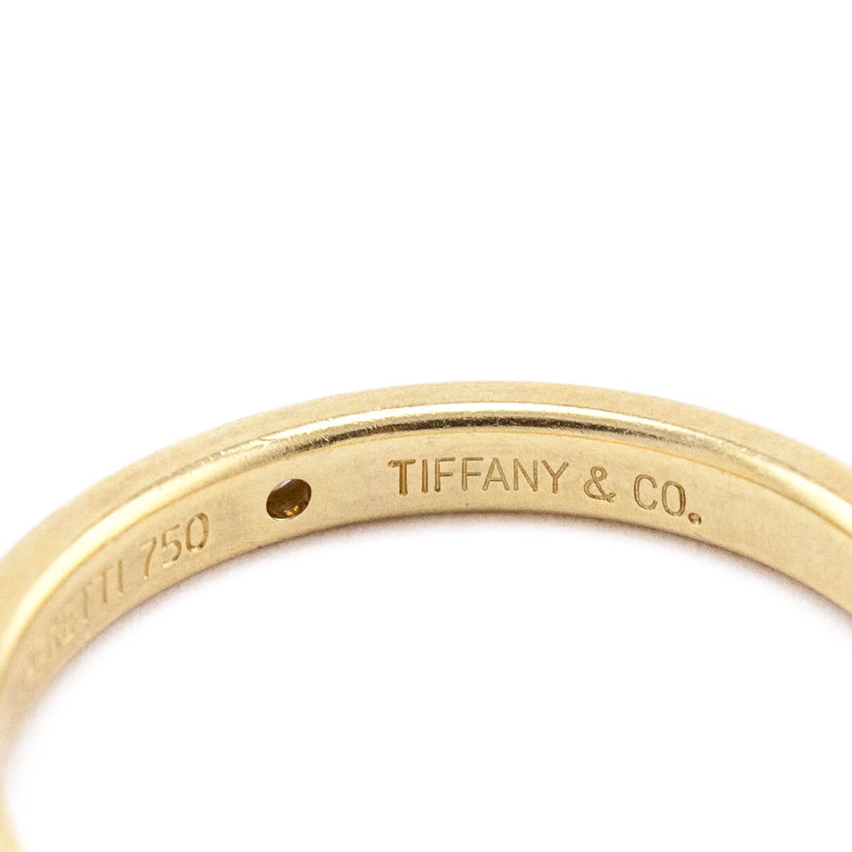 Tiffany Co. Elsa Peretti 18K Gold Diamond Stacking Band Size 8.5 - Love that Bag etc - Preowned Authentic Designer Handbags Preloved Fashions