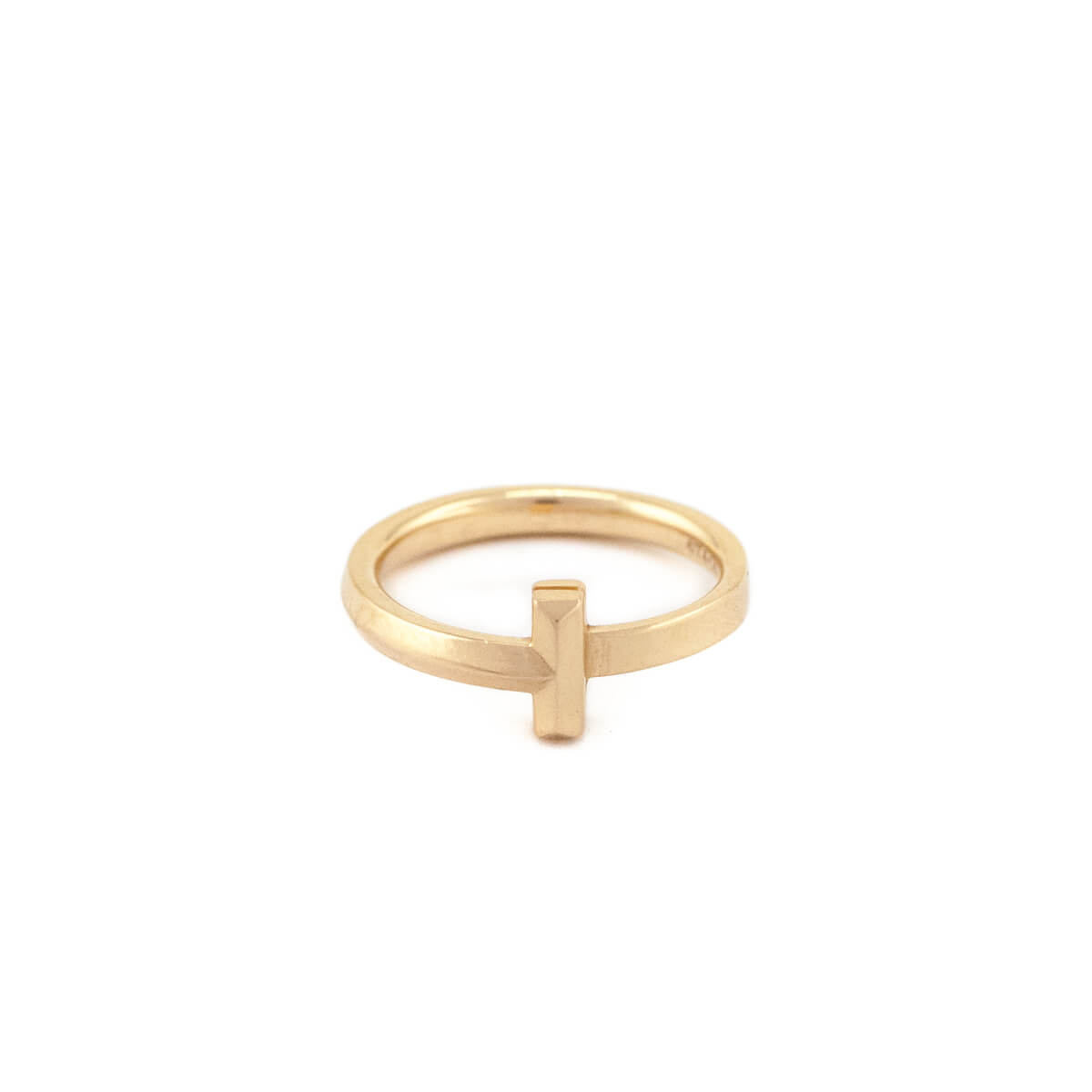 Tiffany Co. 18K Yellow Gold T1 Ring Size 6 - Love that Bag etc - Preowned Authentic Designer Handbags Preloved Fashions