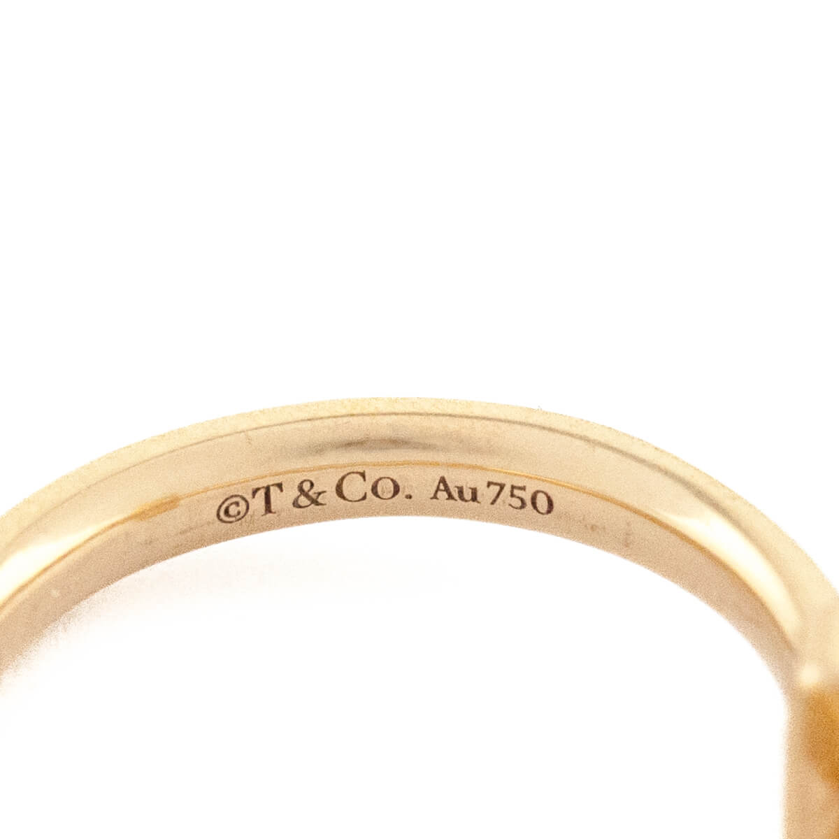 Tiffany Co. 18K Yellow Gold T1 Ring Size 6 - Love that Bag etc - Preowned Authentic Designer Handbags Preloved Fashions