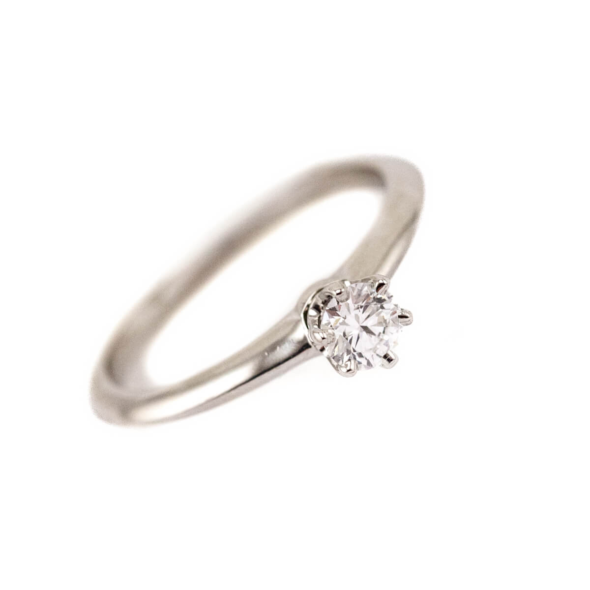 Tiffany Co. Platinum Diamond .23ct Solitaire Engagement Ring - Love that Bag etc - Preowned Authentic Designer Handbags Preloved Fashions