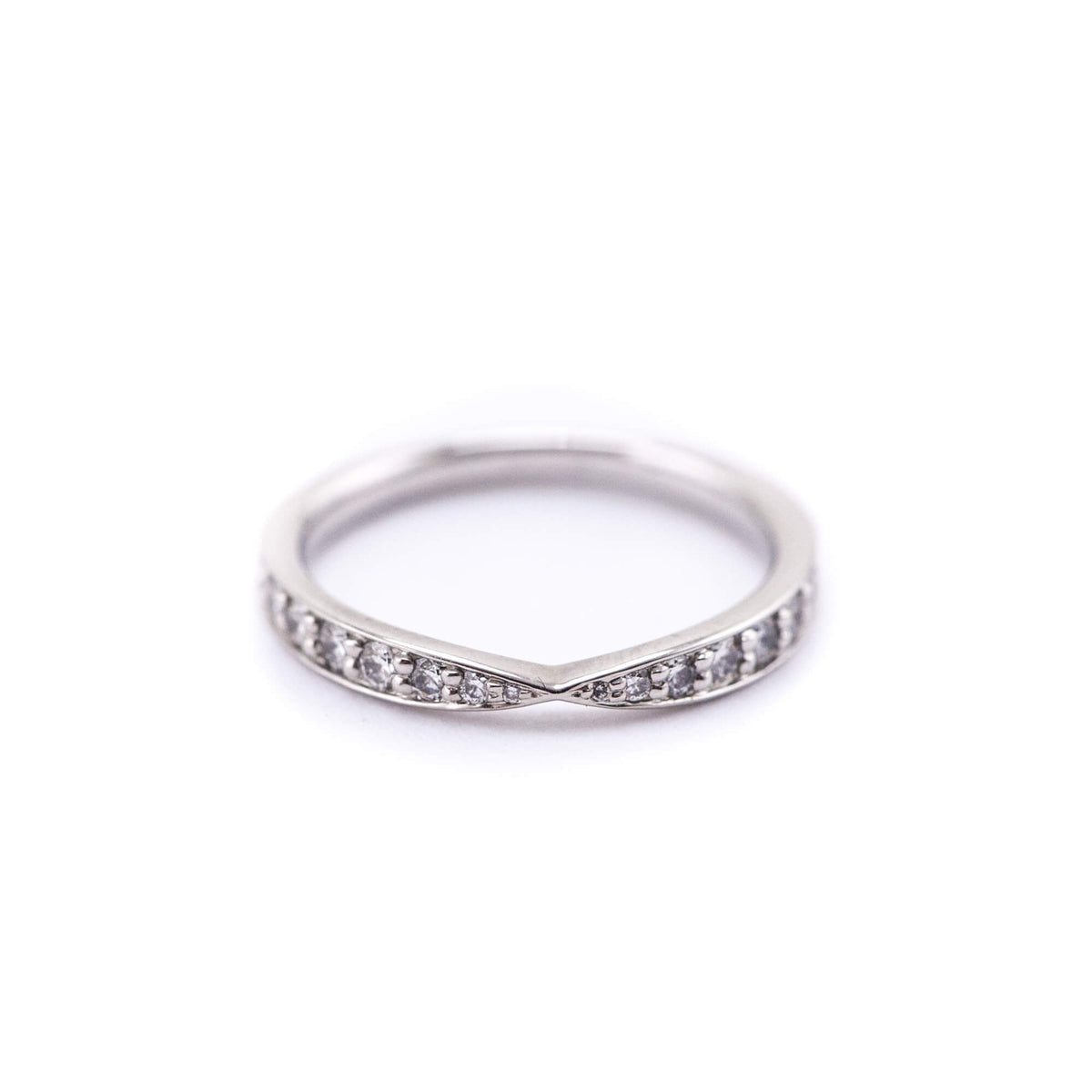 Tiffany Co. Platinum Diamond Harmony Band - Love that Bag etc - Preowned Authentic Designer Handbags Preloved Fashions