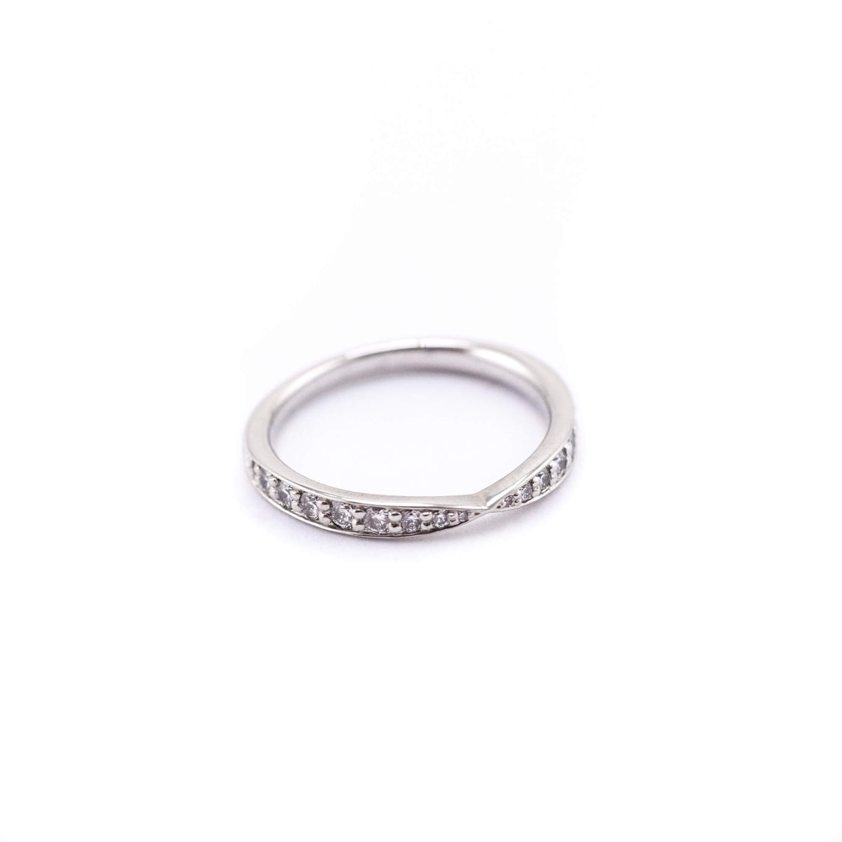 Tiffany Co. Platinum Diamond Harmony Band - Love that Bag etc - Preowned Authentic Designer Handbags Preloved Fashions