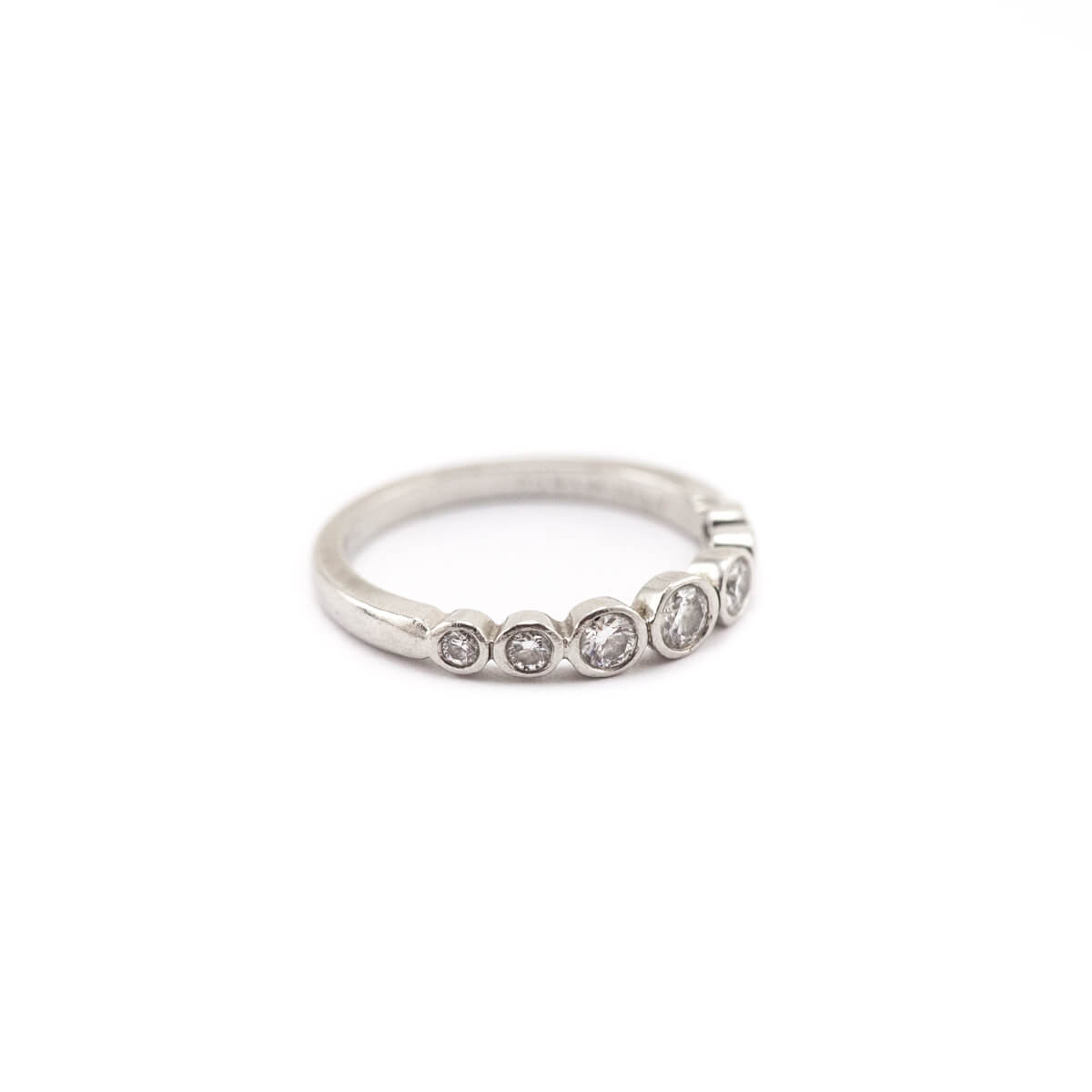 Tiffany Co. Platinum Graduated Diamond Jazz Ring - Love that Bag etc - Preowned Authentic Designer Handbags Preloved Fashions