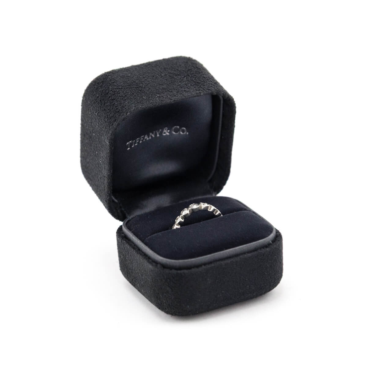 Tiffany Co. Platinum Graduated Diamond Jazz Ring - Love that Bag etc - Preowned Authentic Designer Handbags Preloved Fashions