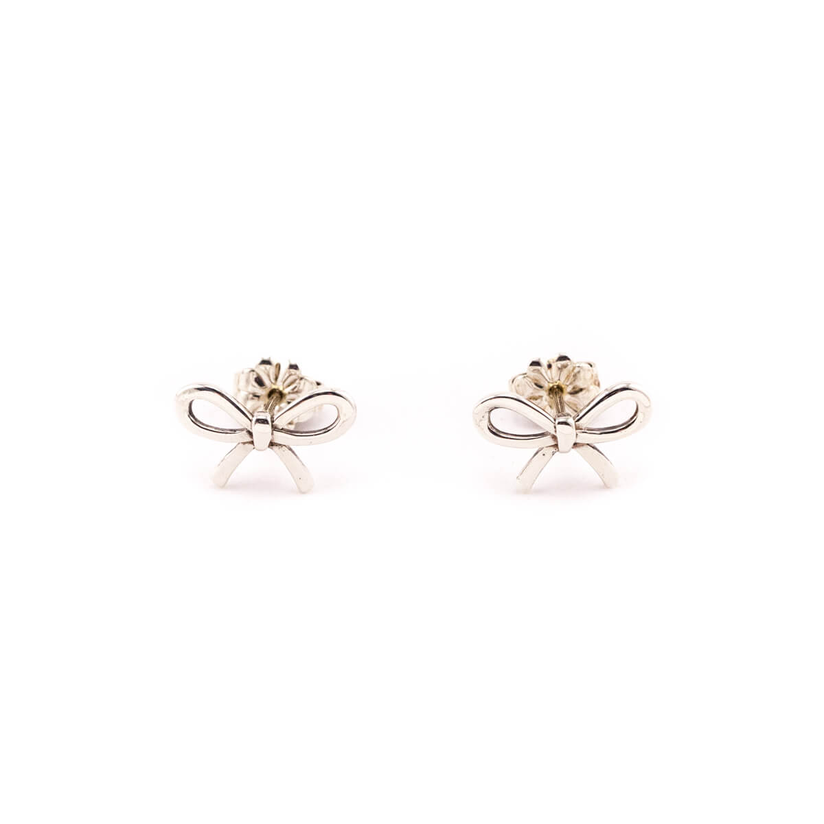 Tiffany Co. Sterling Silver Bow Earrings - Love that Bag etc - Preowned Authentic Designer Handbags Preloved Fashions