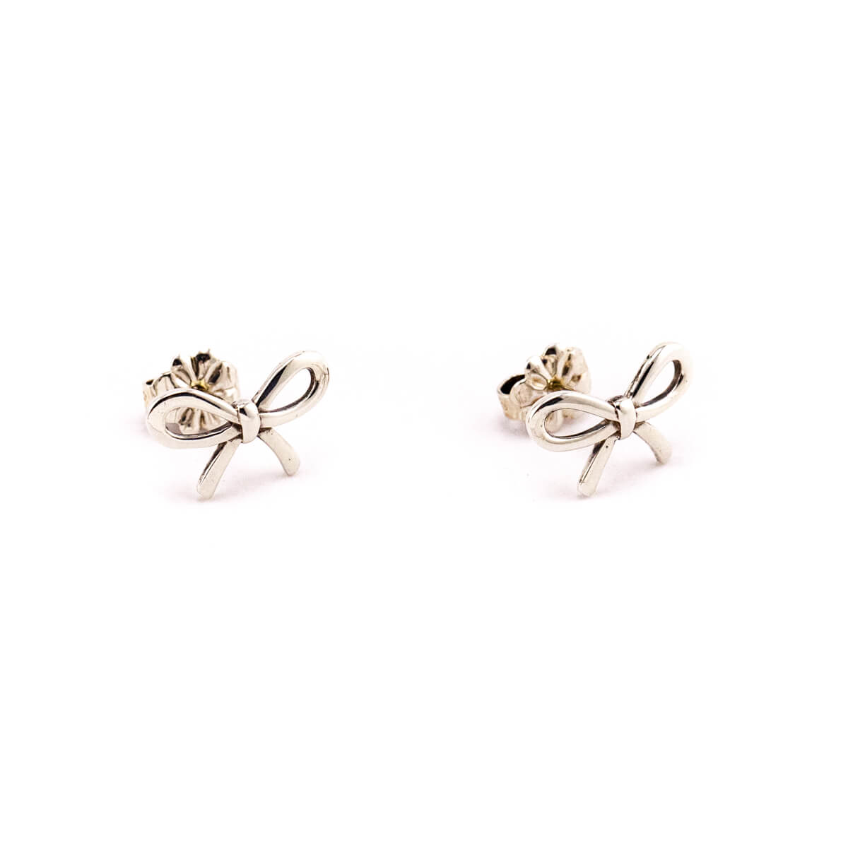 Tiffany Co. Sterling Silver Bow Earrings - Love that Bag etc - Preowned Authentic Designer Handbags Preloved Fashions