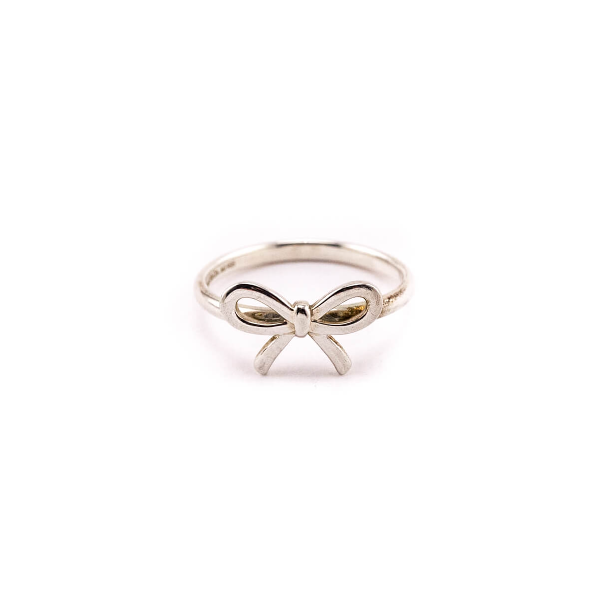Tiffany Co. Sterling Silver Bow Ring Size 8.25 - Love that Bag etc - Preowned Authentic Designer Handbags Preloved Fashions