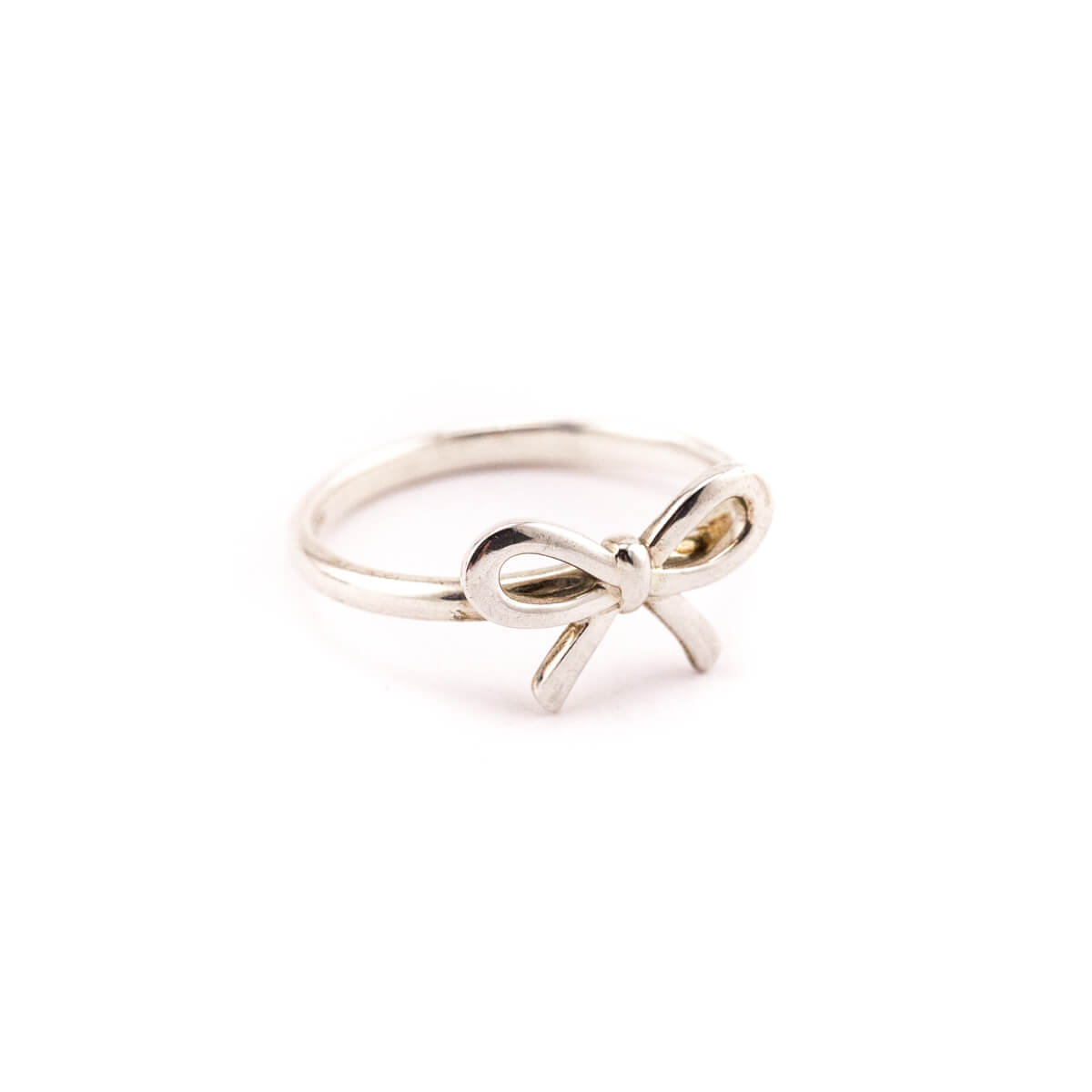 Tiffany Co. Sterling Silver Bow Ring Size 8.25 - Love that Bag etc - Preowned Authentic Designer Handbags Preloved Fashions