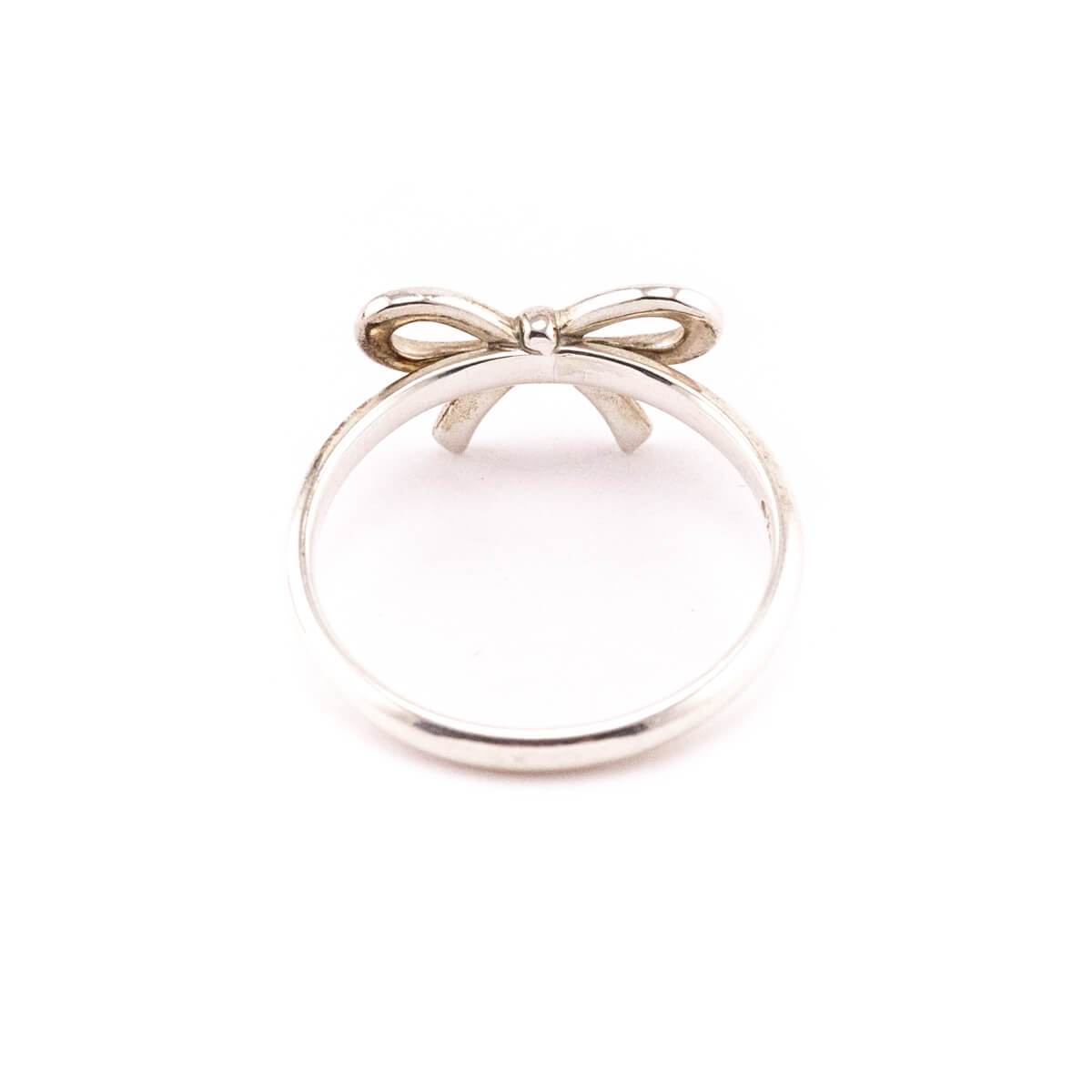 Tiffany Co. Sterling Silver Bow Ring Size 8.25 - Love that Bag etc - Preowned Authentic Designer Handbags Preloved Fashions