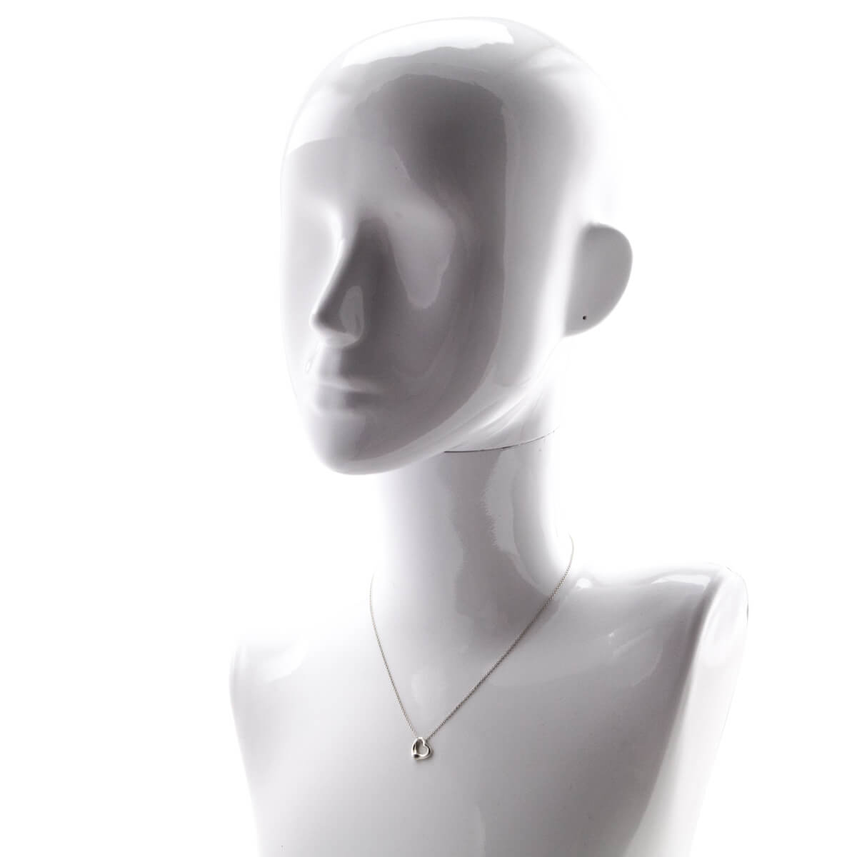 Tiffany Co. Sterling Silver Elsa Peretti Open Heart Pendant Necklace - Love that Bag etc - Preowned Authentic Designer Handbags Preloved Fashions