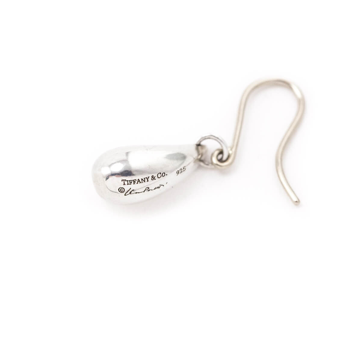 Tiffany Co. Sterling Silver Elsa Peretti Teardrop Drop Earrings - Love that Bag etc - Preowned Authentic Designer Handbags Preloved Fashions