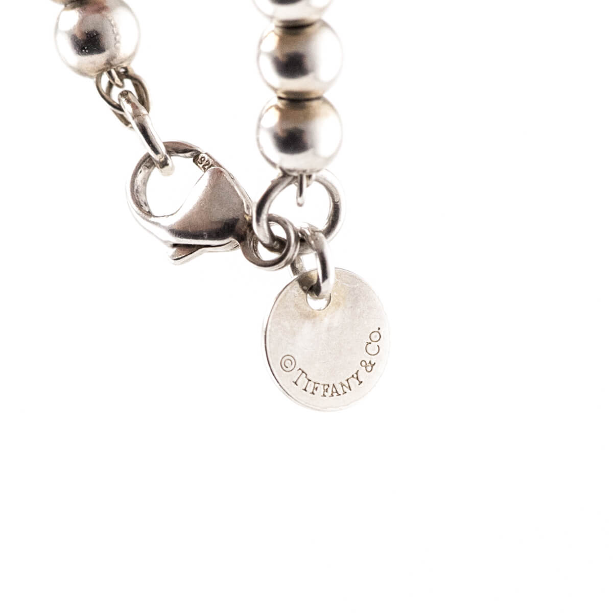 Tiffany Co. Sterling Silver Heart Tag Bead Bracelet - Love that Bag etc - Preowned Authentic Designer Handbags Preloved Fashions