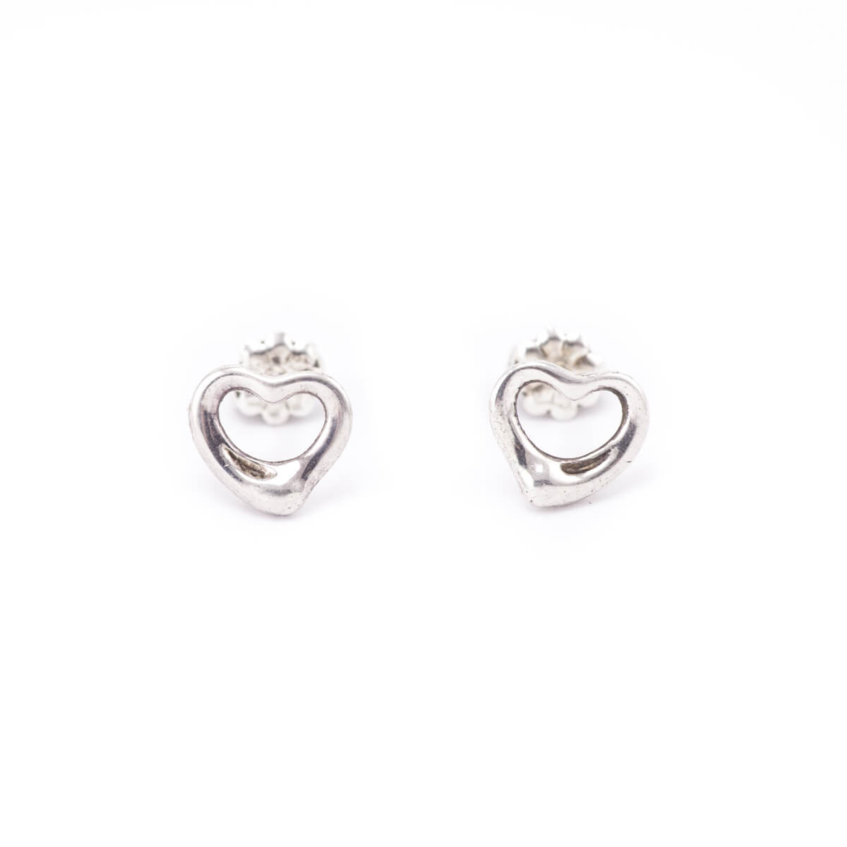 Tiffany Co. Sterling Silver Open Heart Earrings - Love that Bag etc - Preowned Authentic Designer Handbags Preloved Fashions