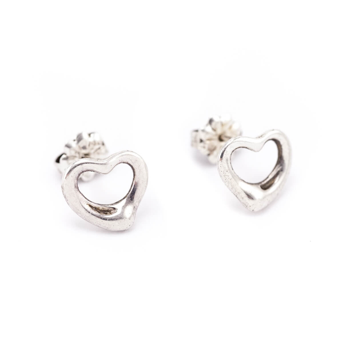 Tiffany Co. Sterling Silver Open Heart Earrings - Love that Bag etc - Preowned Authentic Designer Handbags Preloved Fashions