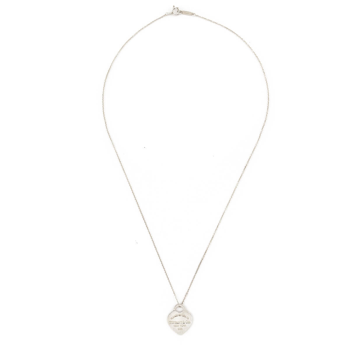Tiffany Co. Sterling Silver Return to Tiffany Heart Pendant Necklace - Love that Bag etc - Preowned Authentic Designer Handbags Preloved Fashions
