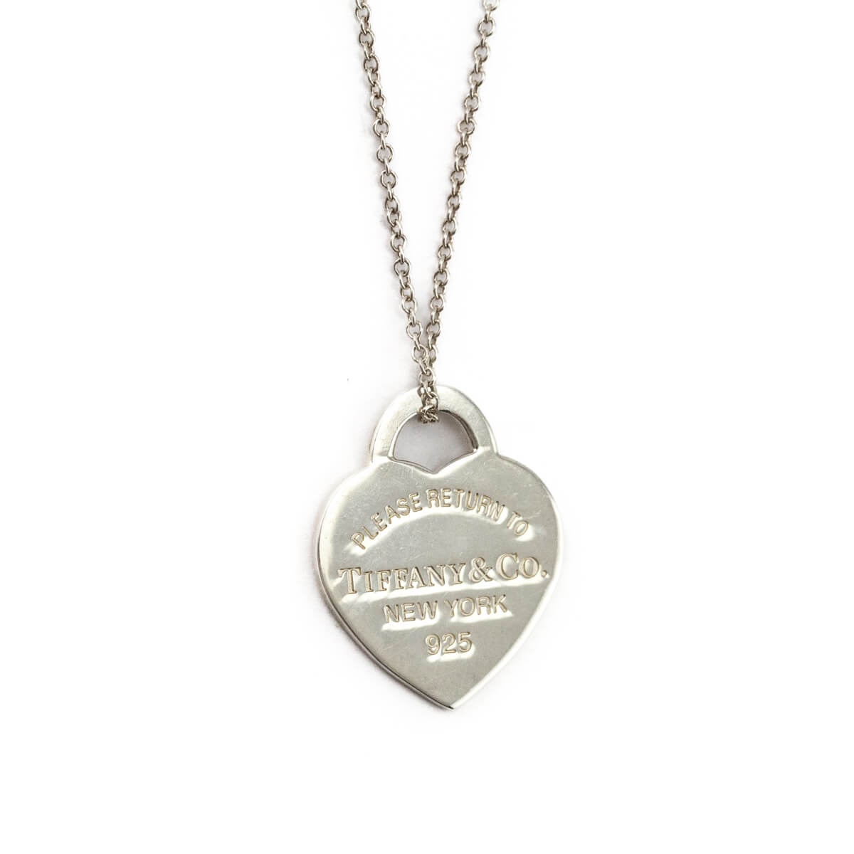 Tiffany Co. Sterling Silver Return to Tiffany Heart Pendant Necklace - Love that Bag etc - Preowned Authentic Designer Handbags Preloved Fashions