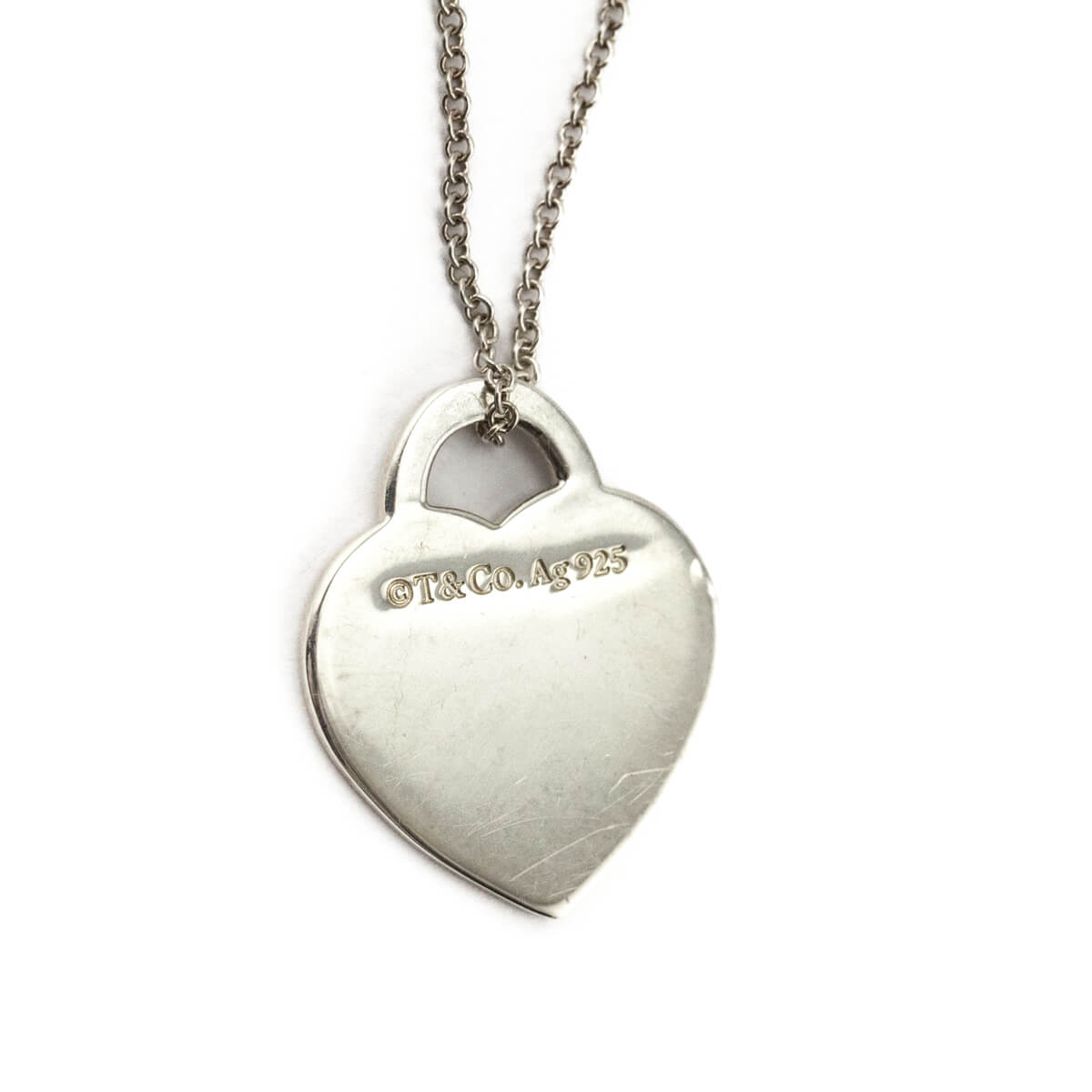 Tiffany Co. Sterling Silver Return to Tiffany Heart Pendant Necklace - Love that Bag etc - Preowned Authentic Designer Handbags Preloved Fashions