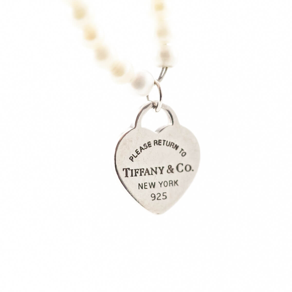 Tiffany Co. Sterling Silver Return to Tiffany Mini Pearl Bracelet - Love that Bag etc - Preowned Authentic Designer Handbags Preloved Fashions