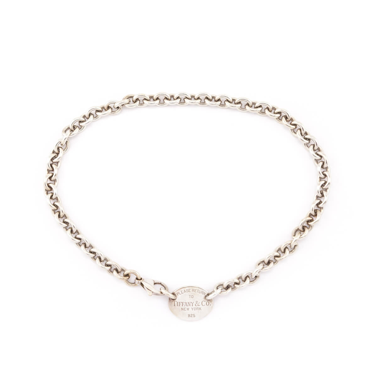 Tiffany Co. Sterling Silver Return to Tiffany Oval Choker - Love that Bag etc - Preowned Authentic Designer Handbags Preloved Fashions