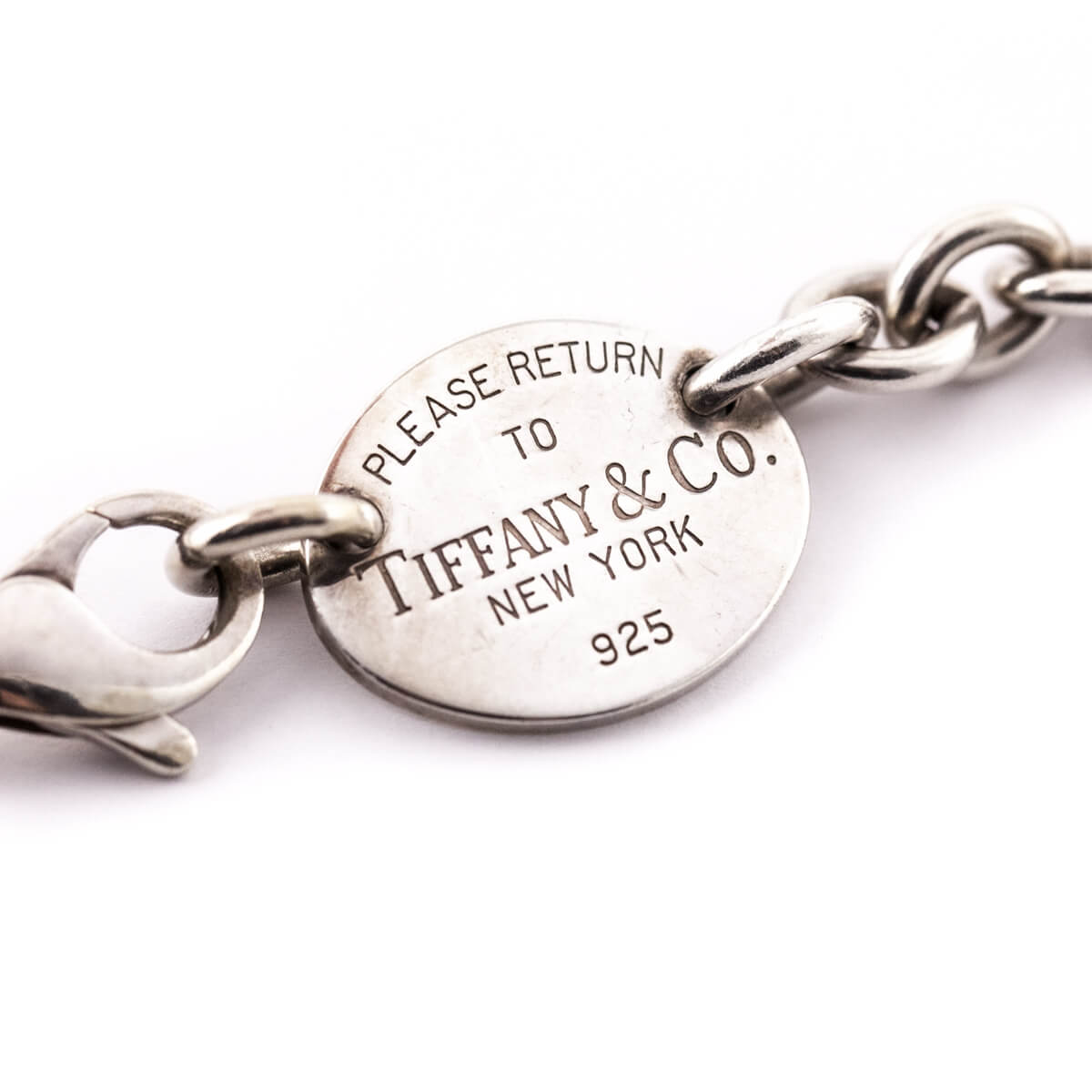 Tiffany Co. Sterling Silver Return to Tiffany Oval Choker - Love that Bag etc - Preowned Authentic Designer Handbags Preloved Fashions
