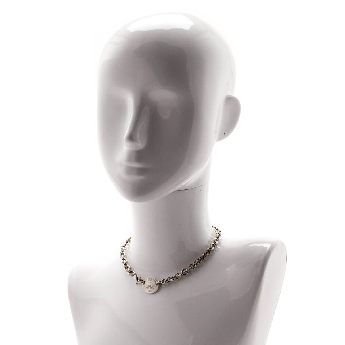 Tiffany Co. Sterling Silver Return to Tiffany Oval Choker - Love that Bag etc - Preowned Authentic Designer Handbags Preloved Fashions