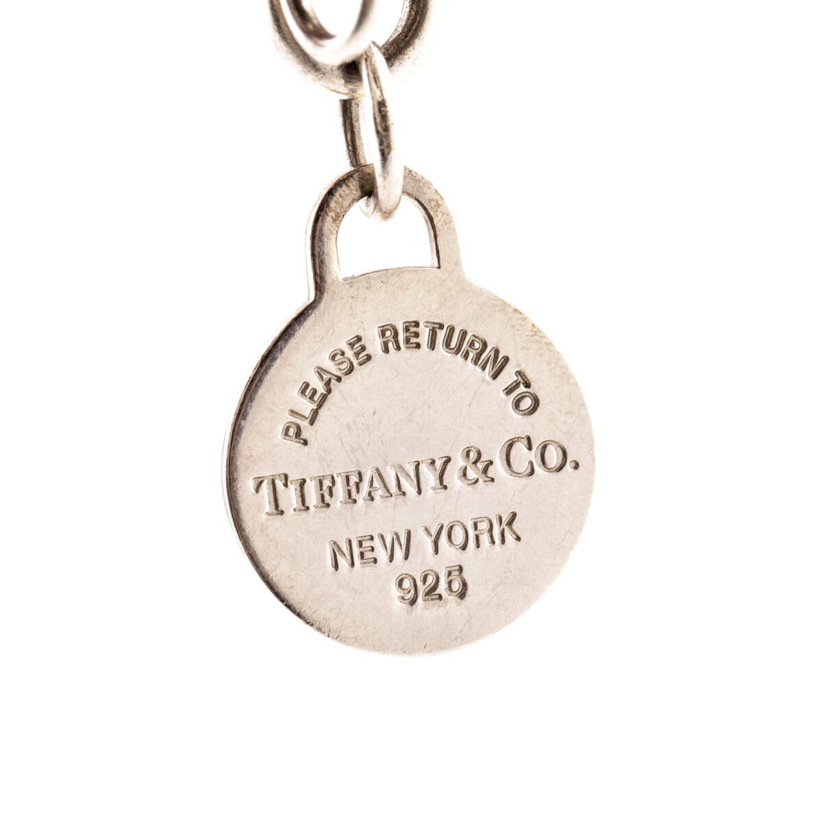 Tiffany Co Sterling Silver Round Return To Tiffany Charm Bracelet - Love that Bag etc - Preowned Authentic Designer Handbags Preloved Fashions