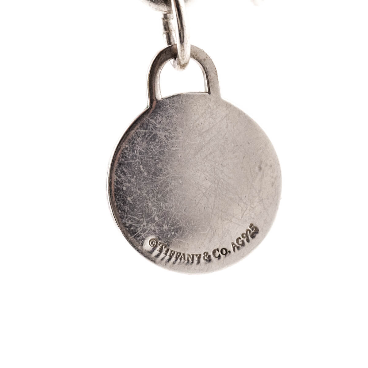 Tiffany Co Sterling Silver Round Return To Tiffany Charm Bracelet - Love that Bag etc - Preowned Authentic Designer Handbags Preloved Fashions