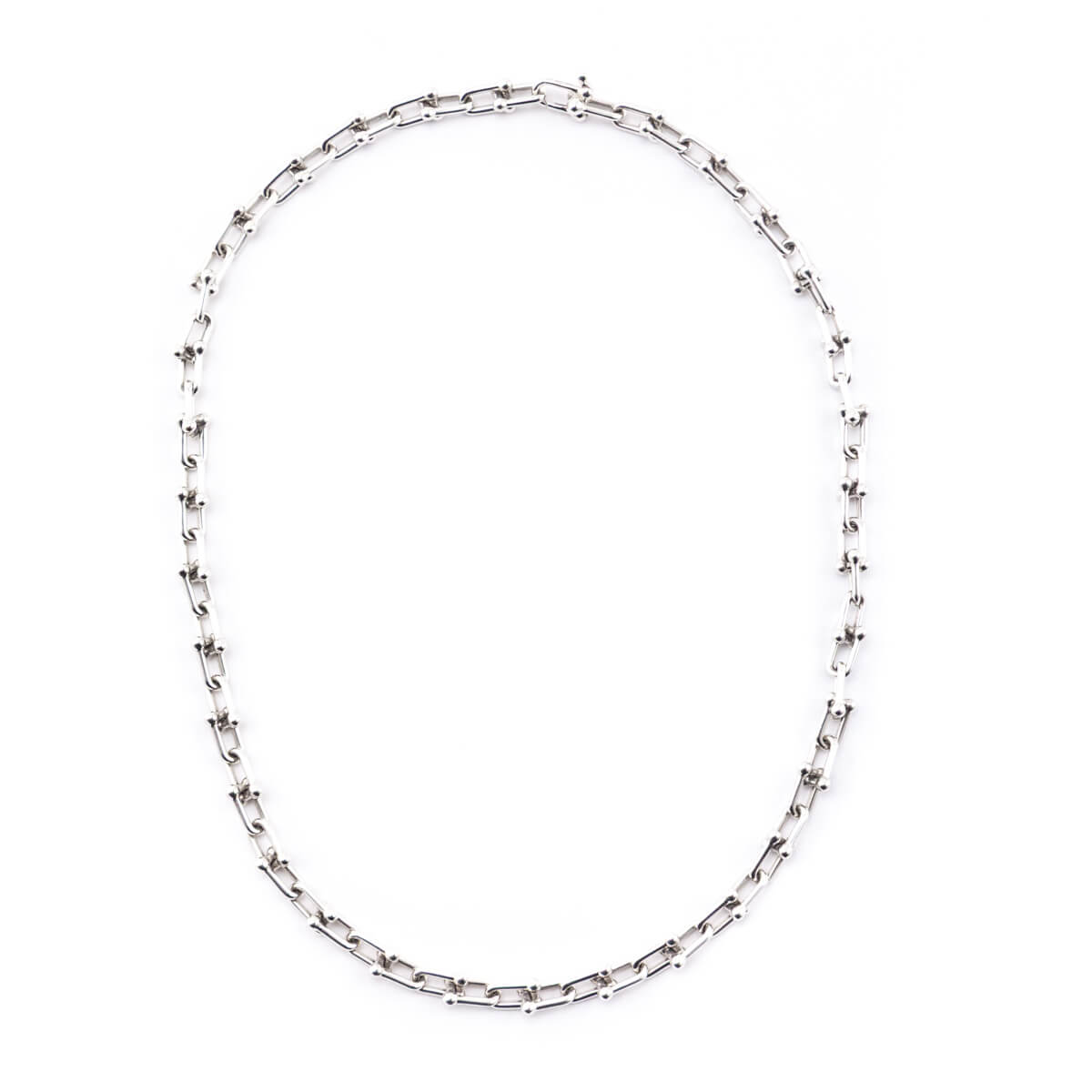 Tiffany Co. Sterling Silver Small LInk Hardwear Necklace - Love that Bag etc - Preowned Authentic Designer Handbags Preloved Fashions