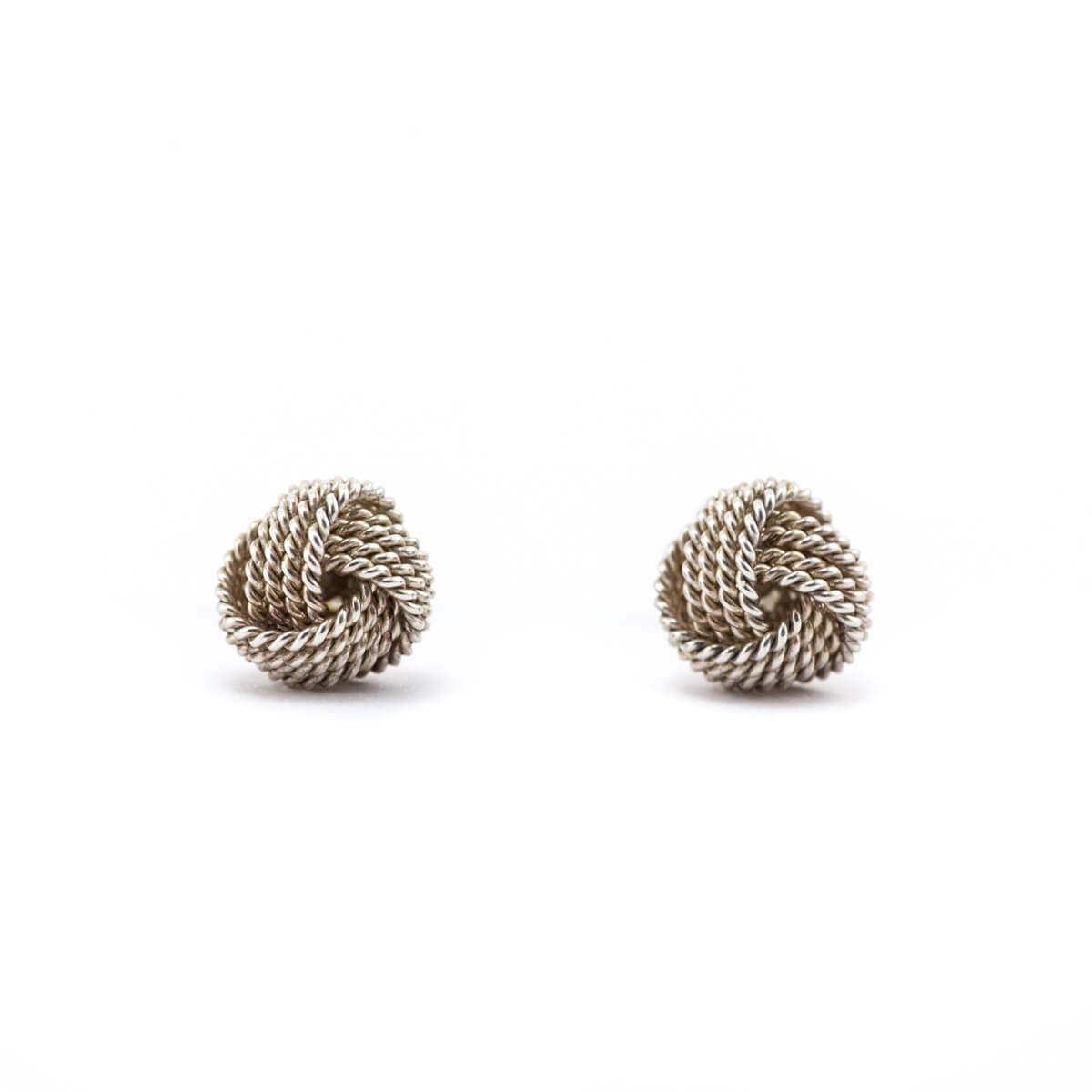Tiffany Co. Sterling Silver Twist Knot Stud Earrings - Love that Bag etc - Preowned Authentic Designer Handbags Preloved Fashions