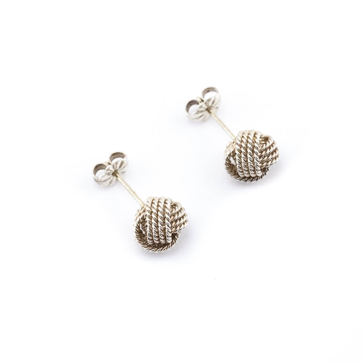 Tiffany Co. Sterling Silver Twist Knot Stud Earrings - Love that Bag etc - Preowned Authentic Designer Handbags Preloved Fashions