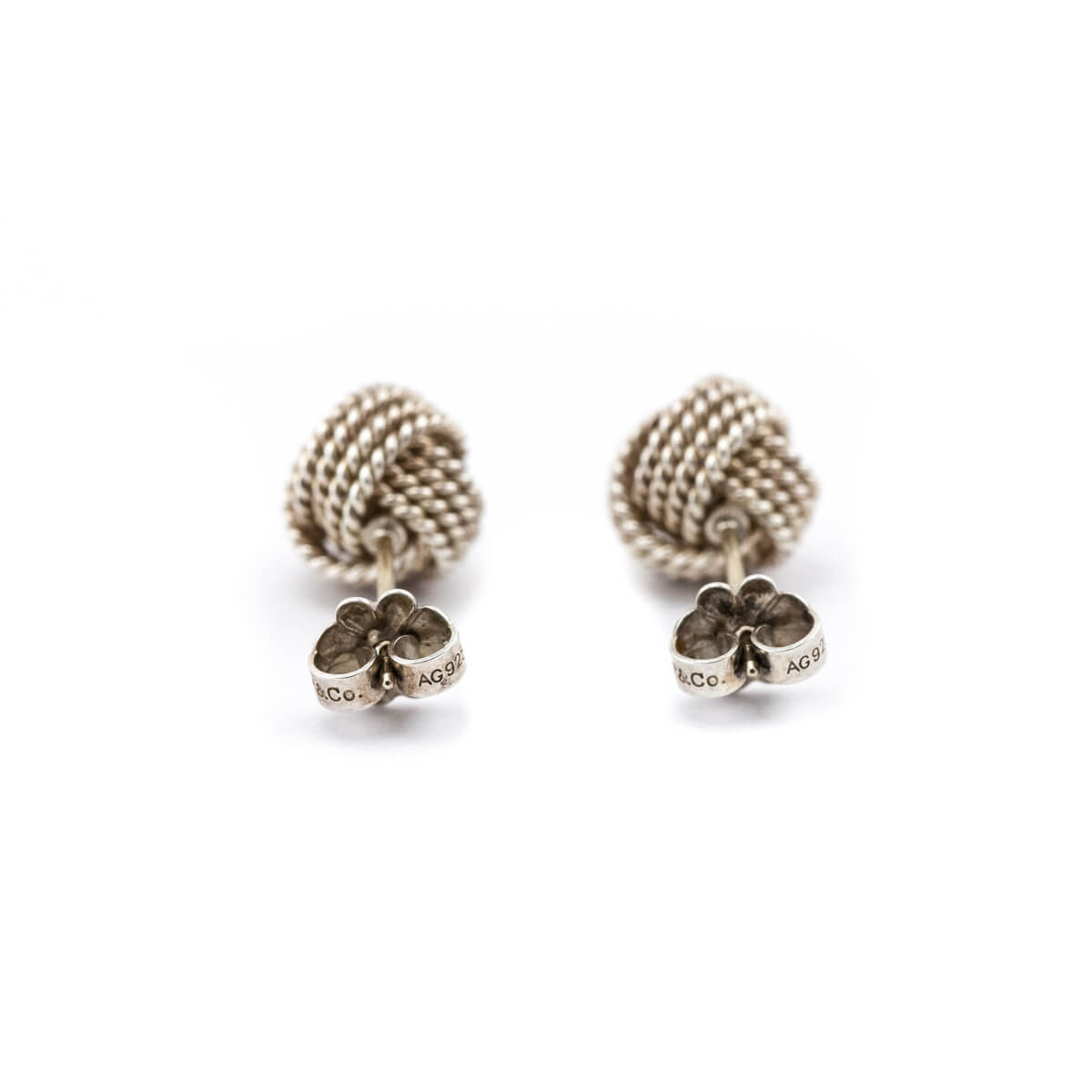 Tiffany Co. Sterling Silver Twist Knot Stud Earrings - Love that Bag etc - Preowned Authentic Designer Handbags Preloved Fashions