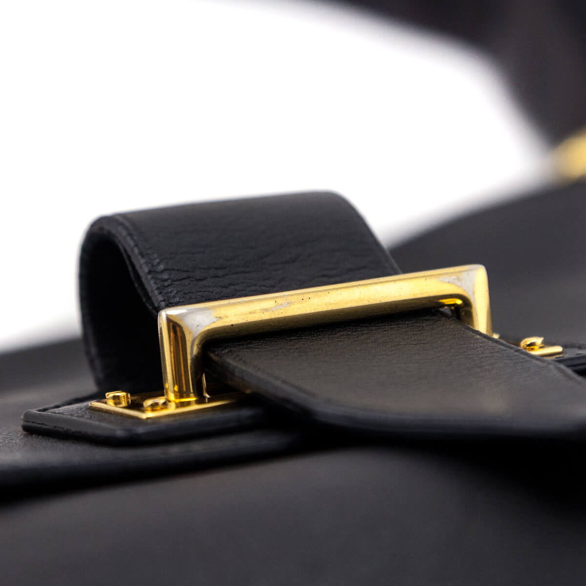 Tom Ford Black Calfskin Zipper Strap Shoulder Bag - Love that Bag etc - Preowned Authentic Designer Handbags Preloved Fashions