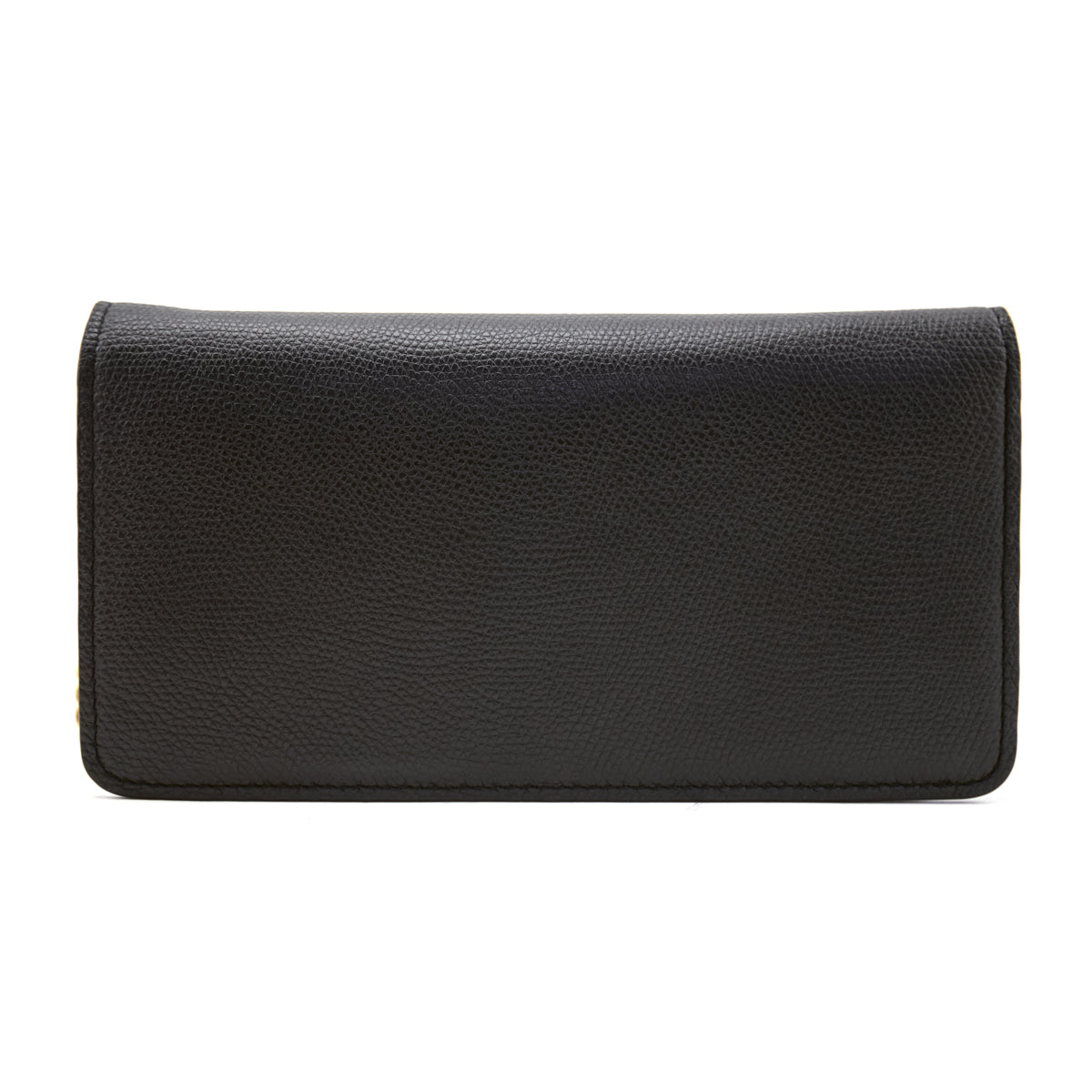 Valentino Black Grainy Calfskin Wallet With Chain - Love that Bag etc - Preowned Authentic Designer Handbags Preloved Fashions