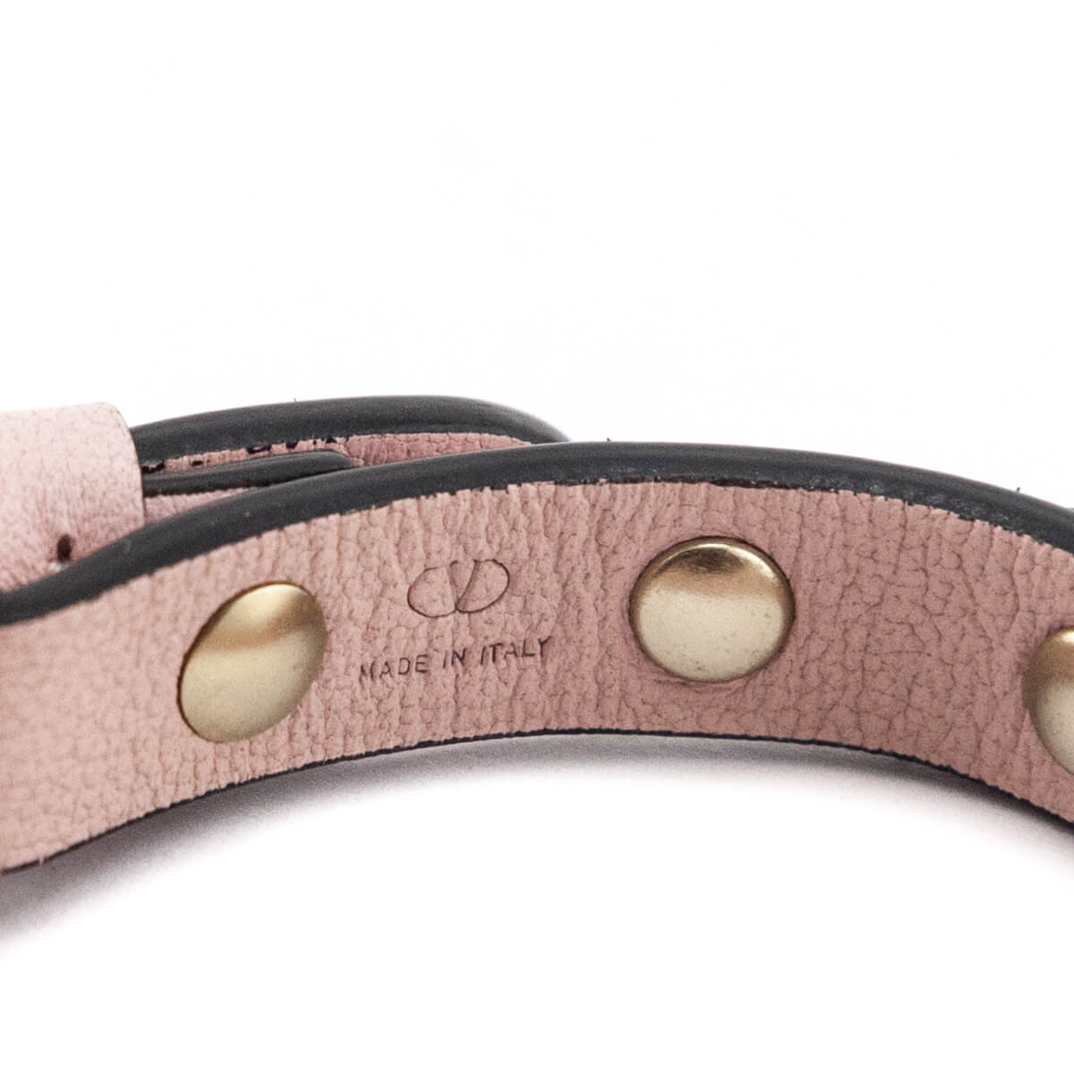 Valentino Pale Pink Leather Rockstud Bracelet - Love that Bag etc - Preowned Authentic Designer Handbags Preloved Fashions