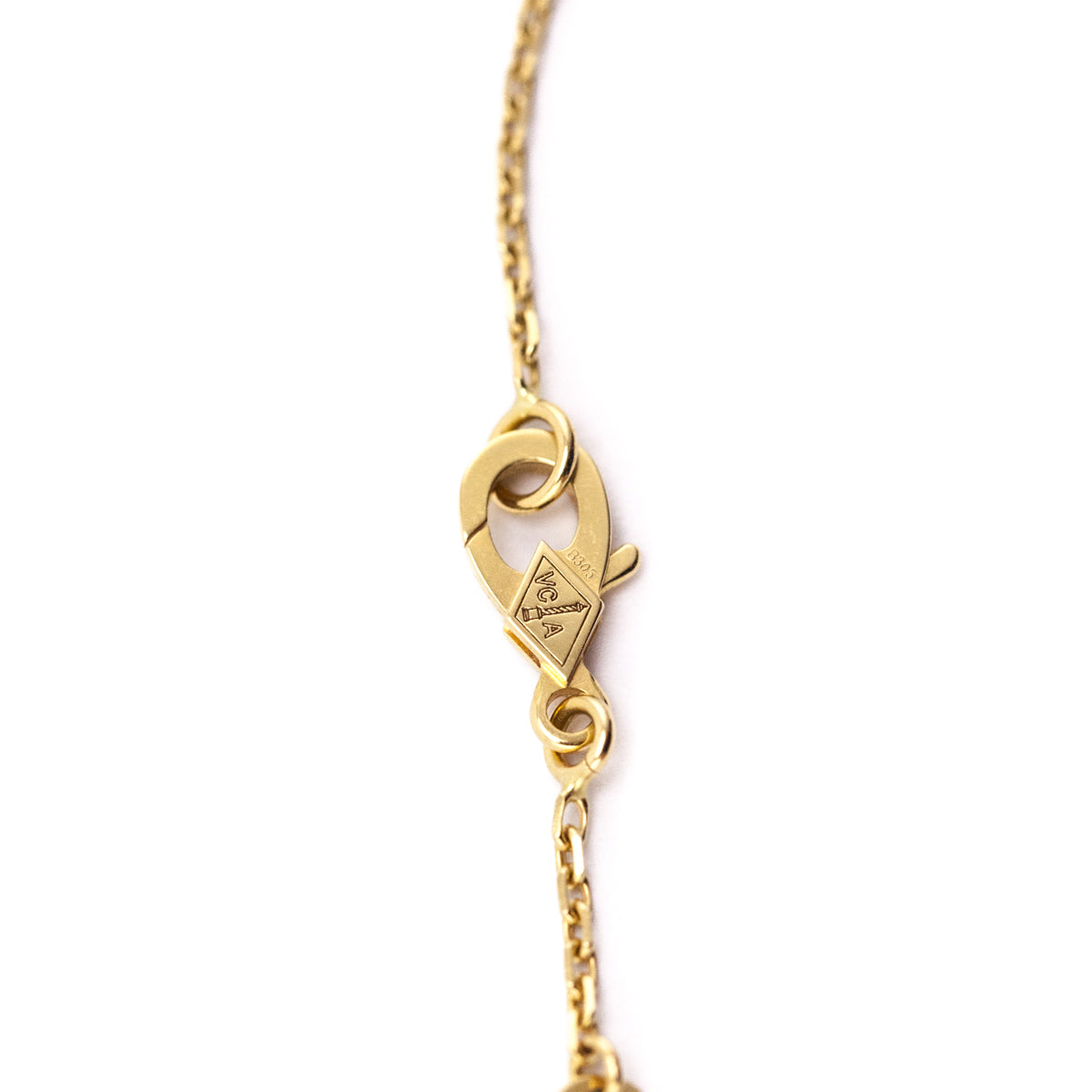 Van Cleef Arpels 18K Gold Carnelian Vintage Alhambra Pendant Necklace - Love that Bag etc - Preowned Authentic Designer Handbags Preloved Fashions