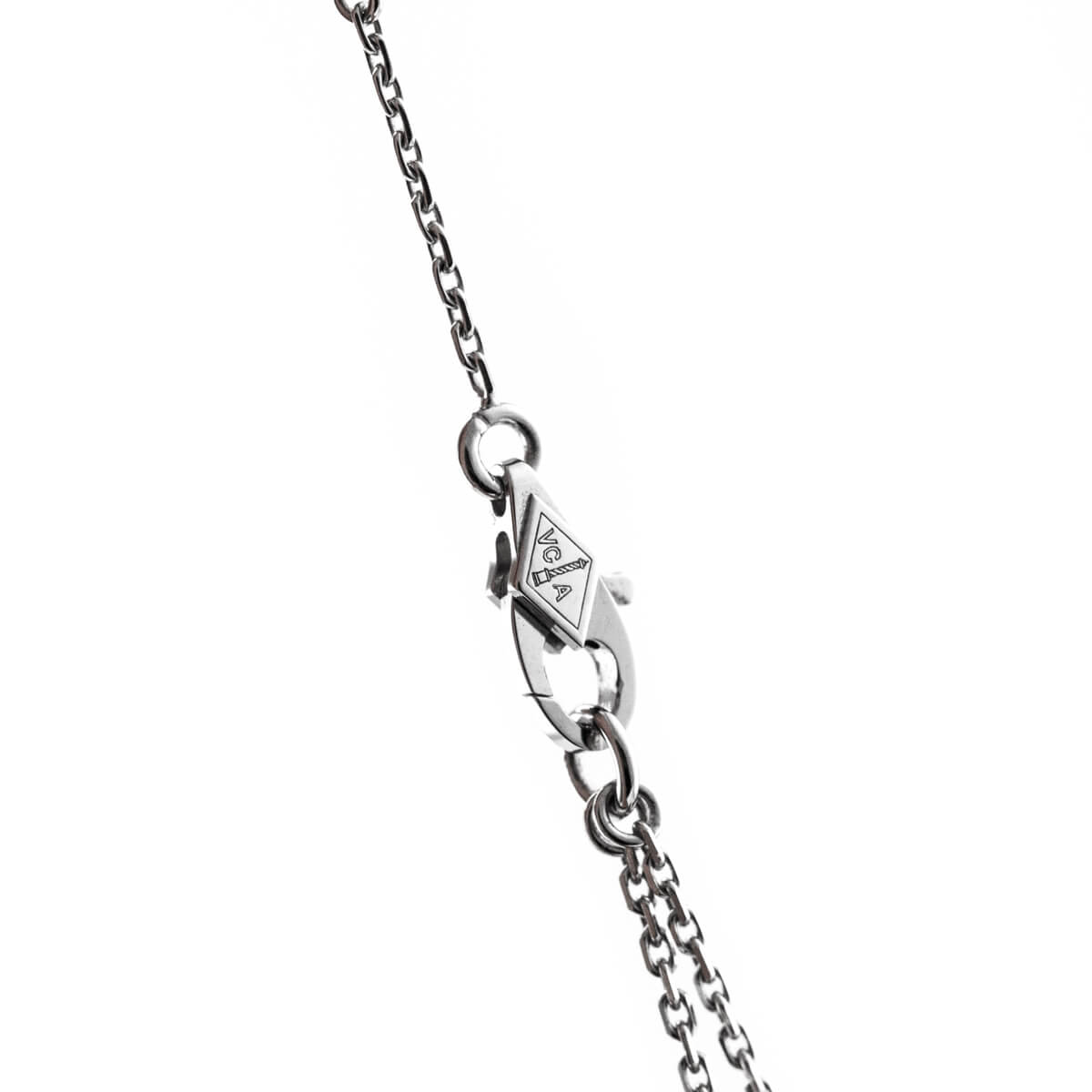 Van Cleef Arpels 18K White Gold Turquoise Sweet Alhambra Butterfly Pendant Necklace - Love that Bag etc - Preowned Authentic Designer Handbags Preloved Fashions