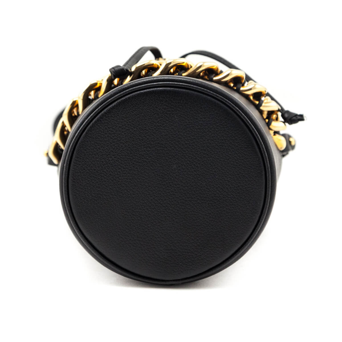 Versace Black Calfskin La Medusa Chain Bucket Bag - Love that Bag etc - Preowned Authentic Designer Handbags Preloved Fashions