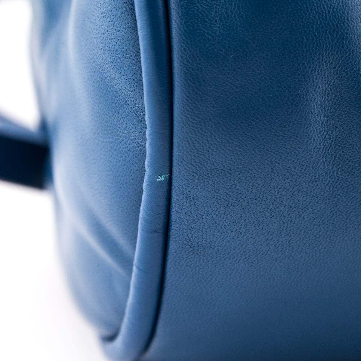 Anya Hindmarch Blue Leather Chubby Barrel Crossbody - Love that Bag etc - Preowned Authentic Designer Handbags Preloved Fashions