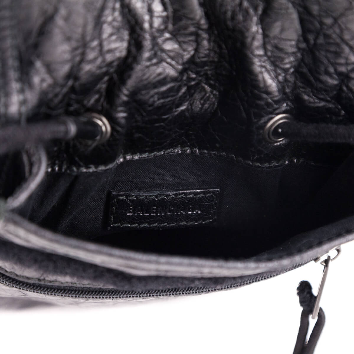 Balenciaga Black Agneau Explorer Crossbody Pouch - Love that Bag etc - Preowned Authentic Designer Handbags Preloved Fashions