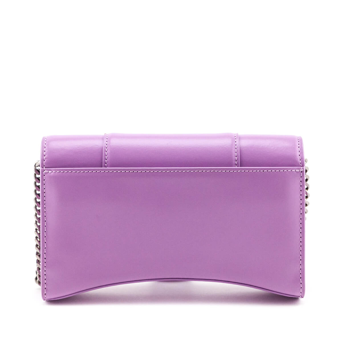 Balenciaga Lilac Calfskin Hourglass Wallet On Chain - Love that Bag etc - Preowned Authentic Designer Handbags Preloved Fashions
