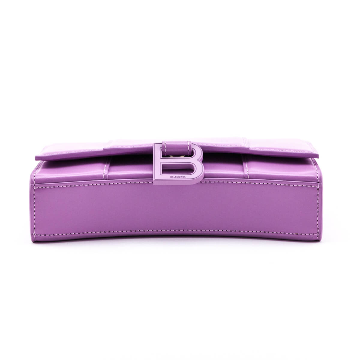 Balenciaga Lilac Calfskin Hourglass Wallet On Chain - Love that Bag etc - Preowned Authentic Designer Handbags Preloved Fashions