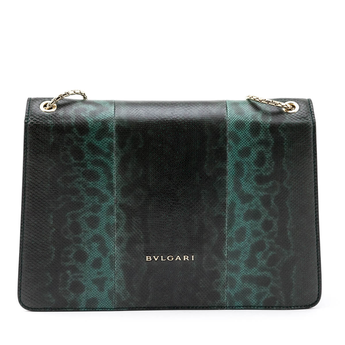 Bvlgari Green Karung Medium Serpenti Forever Flap Bag - Love that Bag etc - Preowned Authentic Designer Handbags Preloved Fashions