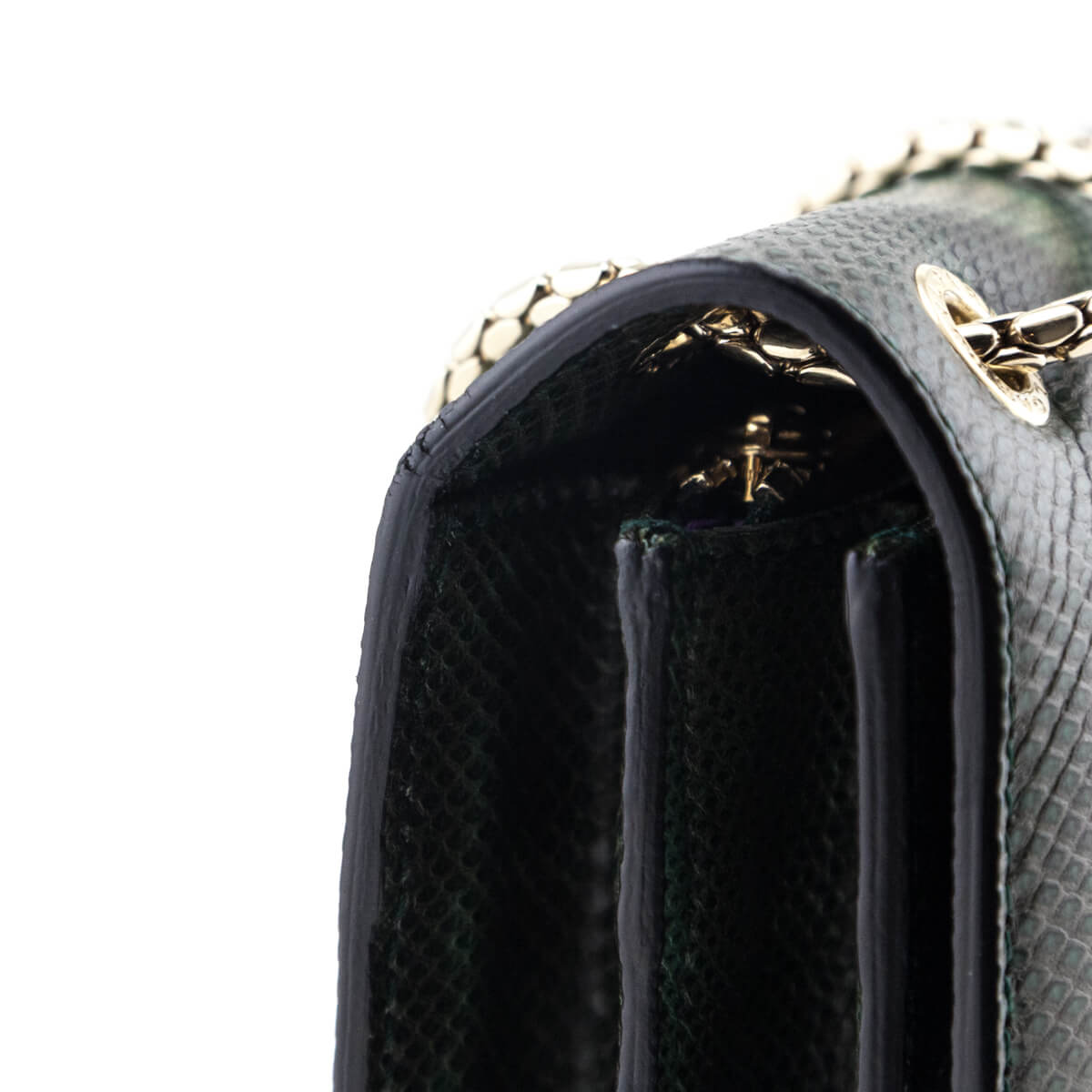 Bvlgari Green Karung Medium Serpenti Forever Flap Bag - Love that Bag etc - Preowned Authentic Designer Handbags Preloved Fashions