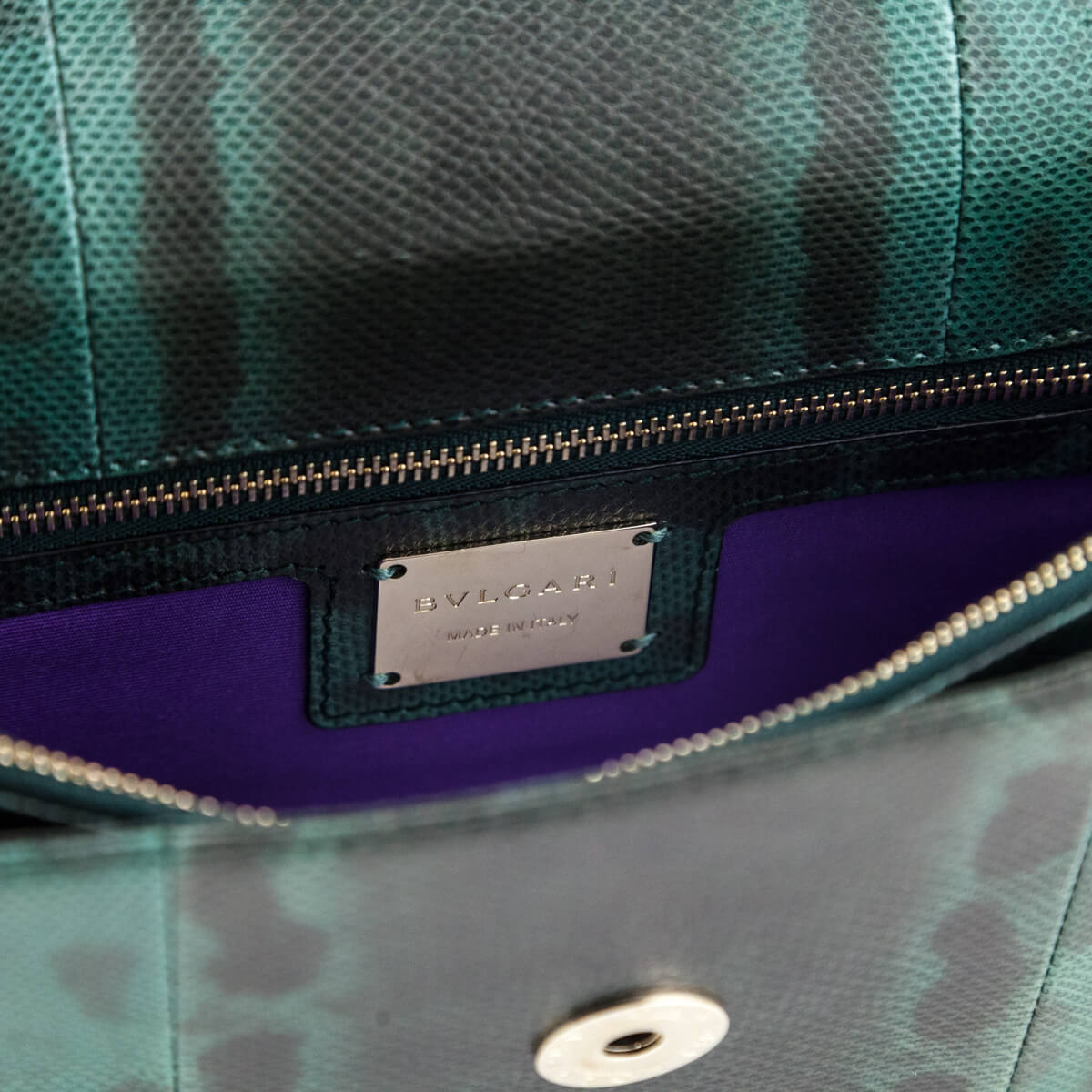 Bvlgari Green Karung Medium Serpenti Forever Flap Bag - Love that Bag etc - Preowned Authentic Designer Handbags Preloved Fashions