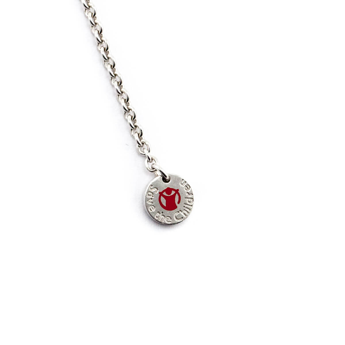 Bvlgari Sterling Silver Ceramic Save The Children Pendant Necklace - Love that Bag etc - Preowned Authentic Designer Handbags Preloved Fashions