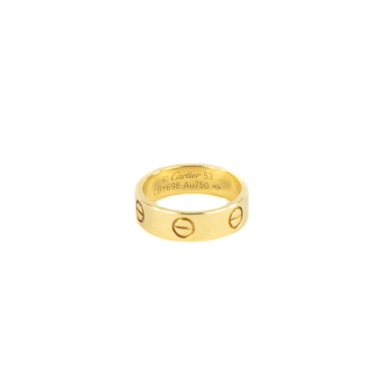 Cartier 18K Yellow Gold Love Ring Band Size 6.25 - Love that Bag etc - Preowned Authentic Designer Handbags Preloved Fashions