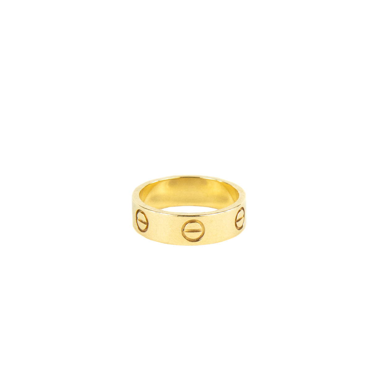 Cartier 18K Yellow Gold Love Ring Band Size 6.25 - Love that Bag etc - Preowned Authentic Designer Handbags Preloved Fashions