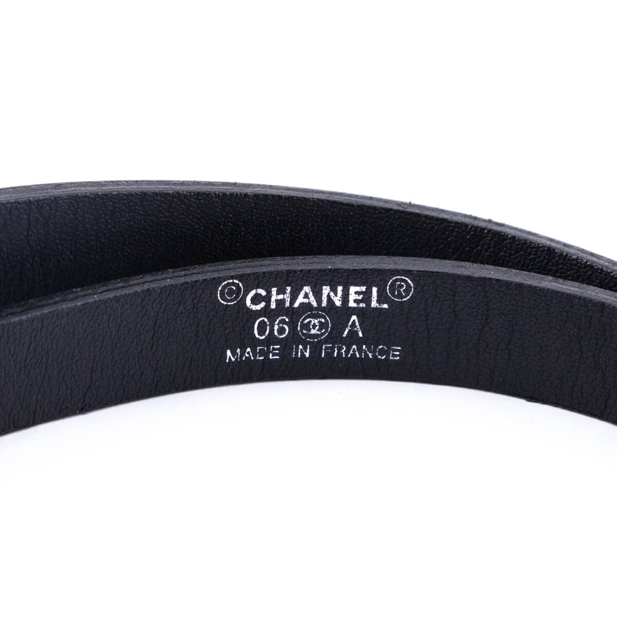 Chanel Black Patent Strass Skinny Belt Size L - Love that Bag etc - Preowned Authentic Designer Handbags Preloved Fashions