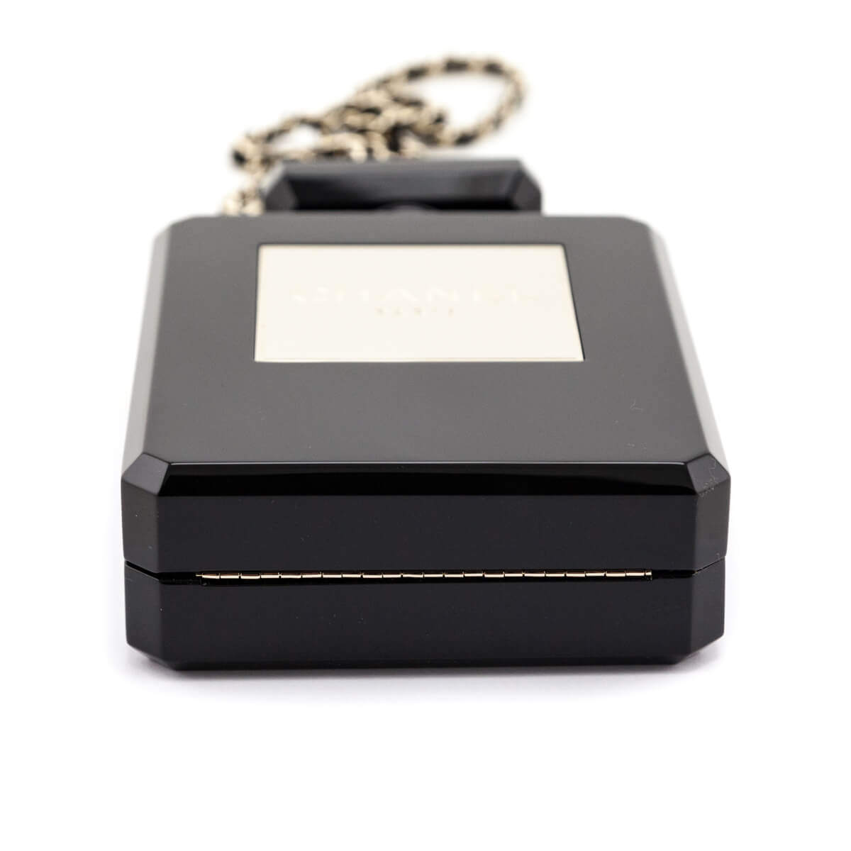 Chanel Black Plexiglass Perfume Bottle Minaudiere - Love that Bag etc - Preowned Authentic Designer Handbags Preloved Fashions