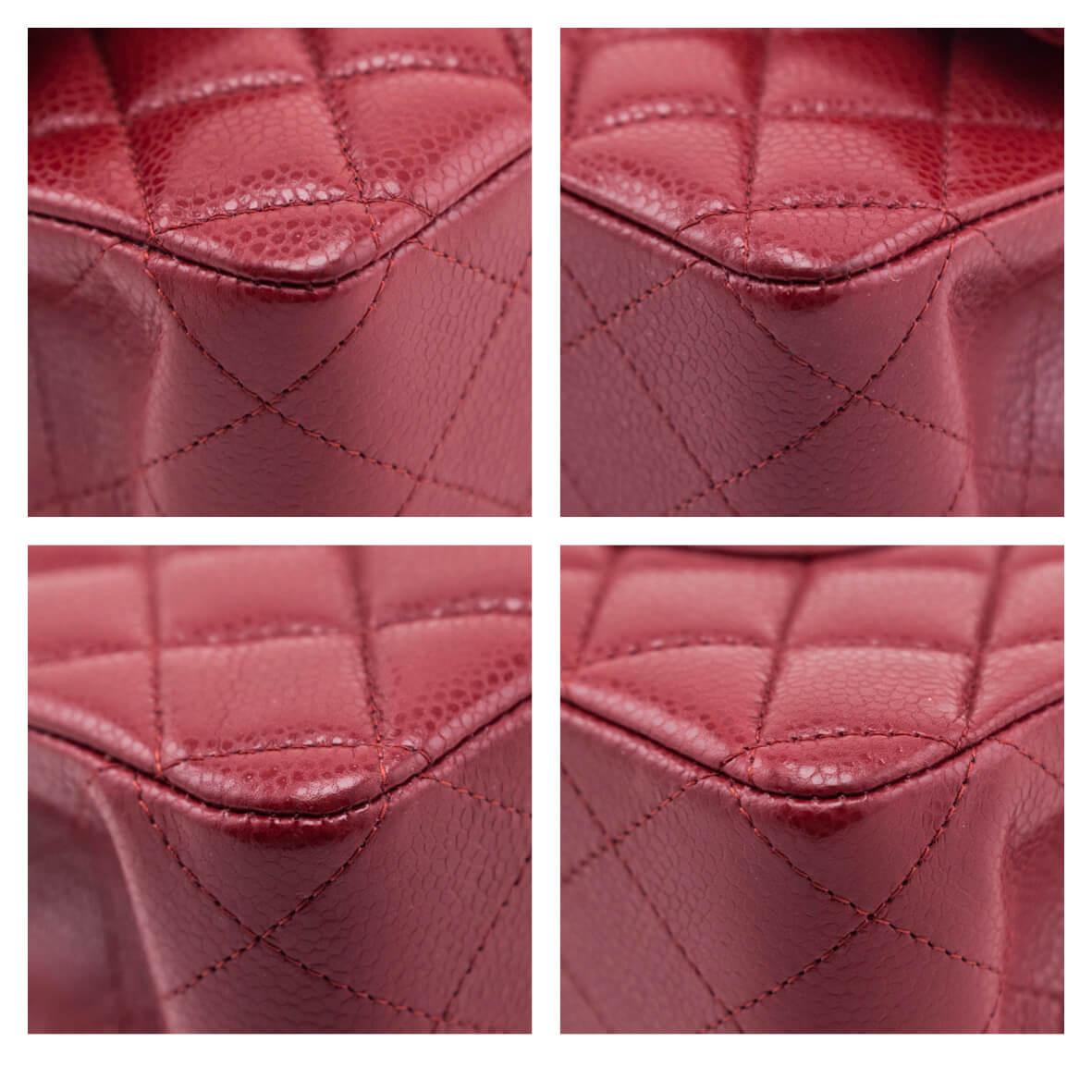 Chanel Red Quilted Caviar Classic Medium Double Flap Bag - Love that Bag etc - Preowned Authentic Designer Handbags Preloved Fashions